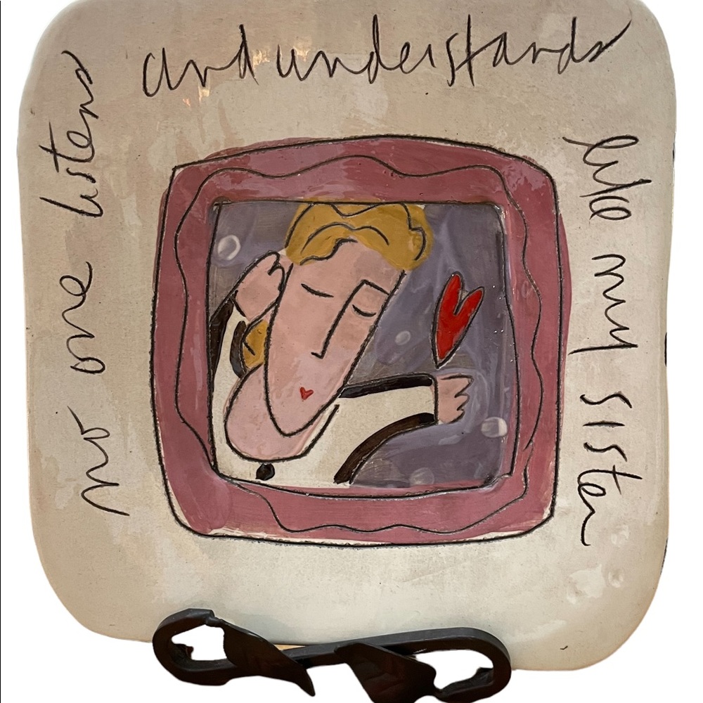 Ceramic Porcelain “No One Like My Sister” Plate